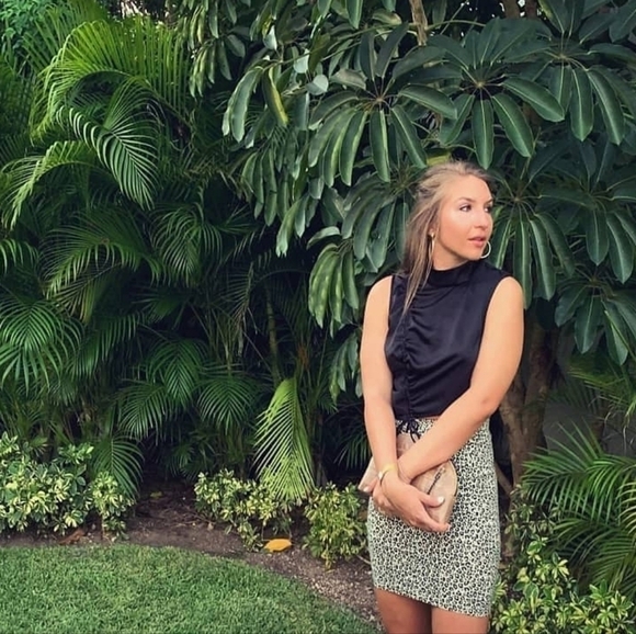 Animal Print Pencil Skirt - Picture 1 of 4